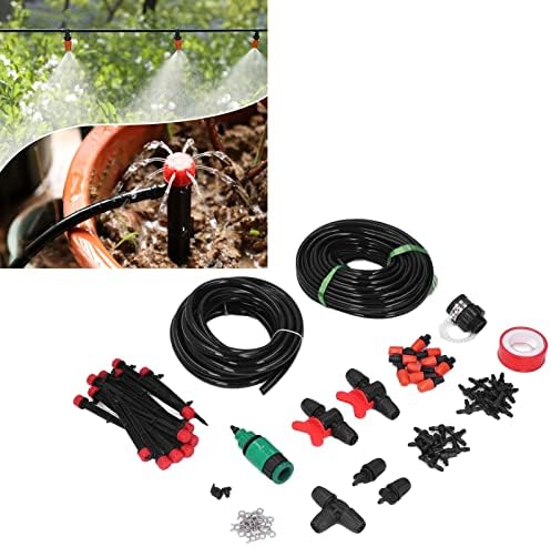 Omabeta Micro Drip Irrigation System Efficient Watering Kit for Garden and Lawn, DIY Misting Watering System for Home Gardening and Greenhouses, Plastic Material - Image 2