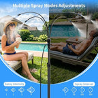 WESTTREE Standing Misters for Outside Patio, 4 Gallon Large Bucket Water Mister & Pump, 4+4 Spray Modes,Adjustable Height15FT Patio Portable Misters for Cooling Outdoor Camping Pool Backyard Garden - Image 6
