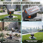 2026 Upgraded 16-Nozzle Oscillating Sprinkler with Dual-Zone Water Timer - Heavy Duty Lawn Sprinkler for Yard & Garden | 3000 Sq Ft Coverage, 4 Modes, Leak-Proof(with a Set nozzles) - Image 5