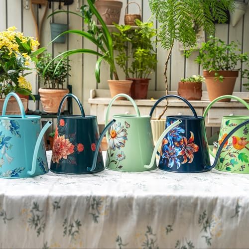 2L Long Spout Watering Can, Stainless Steel Water Can (Dahlia) - Image 7