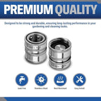 ESSENTIAL WASHER 3/4 Stainless Steel Garden Hose Check Valve Quick Connect Fitting | 3 Pack - Image 3