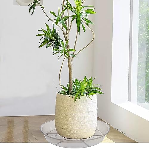 2 Pack Plant Saucer Drip Tray 19 inch, Large Heavy Sturdy Plastic Planter Flower Pot Saucers for Indoor Outdoor Garden, Plant Water Drip Trays for pots (19" 2Pack, Grey) - Image 6