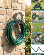 Dolphin Hose Holder Metal Wall Mount Heavy Duty 125'5/8" Garden Hose Hanger - Image 2