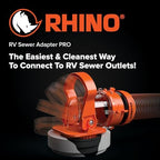 Camco Rhino RV Sewer Adapter PRO - Sewer Hose Elbow w/Drain Lock Adapter (Pack of 2) - Image 2