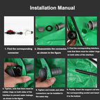 Rain Barrel, Portable Outdoor Water Storage Tank, Large Capacity Rain Water Collection Barrel with Filter Two Spigots and Overflow Kit, PVC Water Rain Catcher Barrel(Green,70 * 100cm) - Image 5