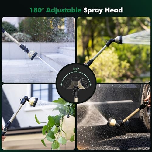 RESTMO Heavy Duty Watering Wand, Metal Garden Hose Nozze Sprayer - Image 4