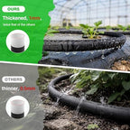 MIXC 2026 Thickened Flat Soaker Hose 100Ft + MIXC Water Flow Meter with Brass Inlet & Outlet - Image 4