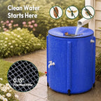 VINGLI Collapsible Rain Barrel Portable Rain Water Collection (Blue, 50 Gallon) - Image 4