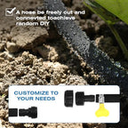 100 FT 1/2" Round Soaker Hose for Gardens and Flower Beds Irrigation - Image 4