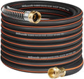 75FT x 5/8" Rubber Garden Hose, Heavy Duty Garden Water Hose, 300 PSI Working, 1000 PSI Burst, Swivel Handle with Stainless Steel Ring, 5-Layer Braided, All-Weather Outdoor Use, BG75GH06 by Wilawels