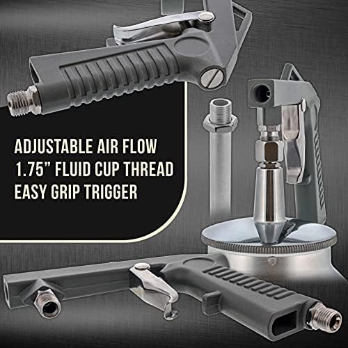 TCP Global Air Undercoating Spray Gun with Suction Feed Cup - Image 4