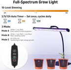 DazSpirit Seed Starter Kit, 60-Cell Tray with Grow Light and Heat Mat - Image 4