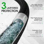 Garden Hose 100 FT, Lightweight Water Hose with 10 Function Nozzle - Image 2