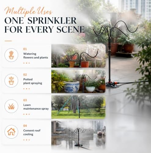 Multi-Nozzle Misting Tee for Veal & Concrete Roof Cooling, High-Performance Mist Nozzle System for Outdoor & Greenhouse Use, Efficient Water Spray Cooling Solution - Image 5