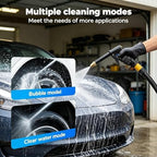 H2 Long Spray Gun Multifunctional Car Wash Tool, Portable High Pressure Power Washer Nozzle With Three Adjustable Spray Modes, Jet Nozzle Power Washer For Garden Hose, Car Cleaning (Hose*32.8ft) - Image 2