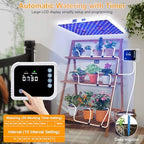 LED Grow Light with Automatic Watering System for Indoor Plants, Full Spectrum Plant Light with Remote Control, Stepless Dimmable Growing Lamps with 3 Lighting Modes for Seedlings Veg Bloom - Image 6