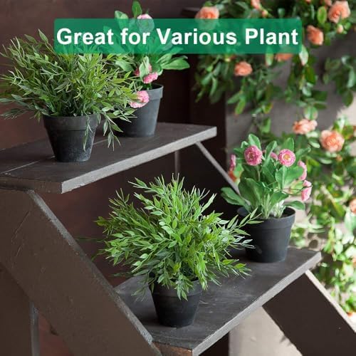 vensovo 4 Inch Black Terracotta & Clay Pots with Saucer, 6 Pack - Image 6