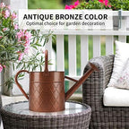 1.75 Gallon Outdoor Metal Watering Can for Garden Plants,Copper Color Watering Can with Removable Spray Spout, Ideal for Outdoor Use (Copper) - Image 3