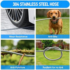 SPECILITE Stainless Steel Garden Hose Reel with 100FT Drinking Water Hose - Image 6