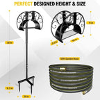 Garden Hose Holder with 50ft Kink Free Water Hose Kit - Image 2