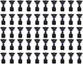 50Pcs Double Nozzle Sprinkler 360 Degree Rotating Water Sprayer by LIYJTK