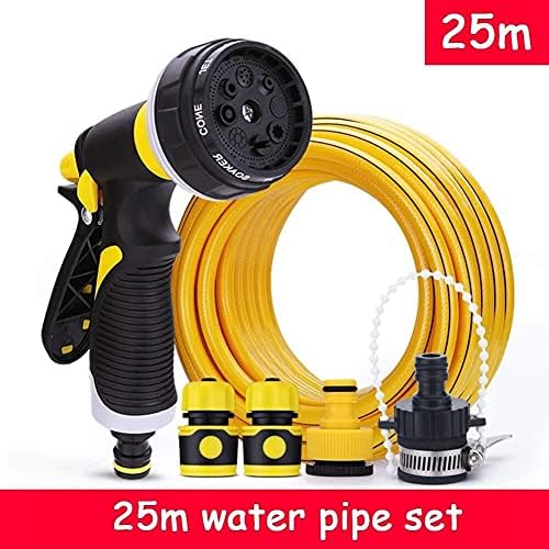 Garden Hose Flexible And Expandable Latex Water Hose With Retractable Solid Brass Fittings And Nozzle Kink Free Lightweight Collapsible Expending Hose (Color : 25m water pipe set) - Image 2