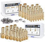 48PCS Brass Hose Barb Fittings with Clamp,Splicer Mender & Adapter by Ailbiuko