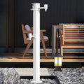 Frost Free Outdoor Faucet Garden Water Spigot 80cm White Hose Connector Durable Garden Column Easy Installation Ideal for Freezing Conditions by Unknown