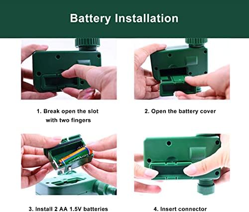 Smart Irrigation Timer with LCD Screen, Automatic Watering Timer for Garden Hose, Programmable Watering Controller with Leakproof Design and 3/4in Faucet Compatibility - Image 3