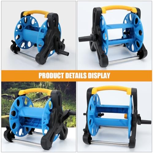 Freestanding Water Hose Storage Bracket for Garden Patio PP Blue - Image 7