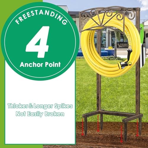 TomCare Garden Hose Holder, Heavy Duty Water Hose Hanger for 160FT Hose - Image 4