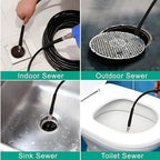 Selkie Pressure Washer Sewer Jetter Kit - 100Ft X1/4" Hydro Drain Jetter Cleaner Hose, Corner, Rotating and Button Nose Sewer Jetting Nozzle Waterproof Tape,Orifice 4.0 4.5,1/4 Inch NPT,5800 PSI - Image 6