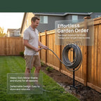 Zerodeko Metal Garden Hose Holder Freestanding, Heavy Duty & No Tangled - Image 3