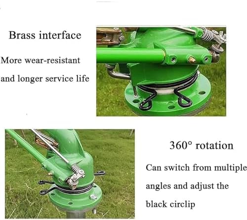 Farm Irrigation Spray Gun, Automatic Rotating Garden Sprinkler Irrigation High-speed Spray Gun, 0-48° Adjustable Elevation Angle, 360° Rotating Spray Angle, Used for Farmland Irrigation - Image 3