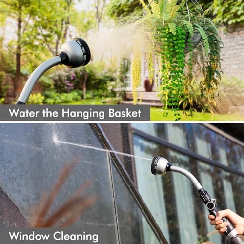 RESTMO Watering Wand Heavy Duty, 15-Inch Long Hose Nozzle Sprayer - Image 6