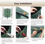 13-264 Gal Collapsible PVC Rain Barrels to Collect Rainwater from Gutter, Portable Rain Water Collection System Catcher Container Storage Tank with Spigot(White,0.6x0.8m/225L/59.4gal) - Image 6