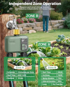 WiFi Water Timer 2 Zone for Garden Hose, Brass Inlet - Image 5