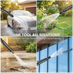 High Pressure Hose Nozzle, Adjustable Water Spray Gun with 3 Spray Modes, Metal Garden Hose Sprayer for Car Wash, Plants Watering, Patio, Floor & Outdoor Cleaning (1pc)(2PCS) - Image 6