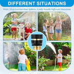 Quick Connect Hose Fittings Male and Female Set, 3/4 Inch Aluminum Garden Hose Fitting Quick Connector with Rubberized Grips, Water Hose Connector for Garden (8 Set) - Image 5