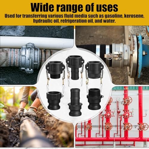 Pelopy 6 Pcs 1.5 Inch Black Cam Lock Fittings Kit - Image 6