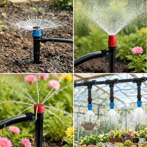 Drip Irrigation System Kit, 230FT Quick-Connect Garden Watering System with 1/2" & 1/4" Tubing Hose, Auto Water Saving Irrigation for Raised Bed, Lawn, Greenhouse, Patio - Image 6