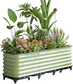 Patio Flower Plant Planter Box, Vegetables Planting Container, for Vegetable Planter Grops Garden Outdoor Patio(H41CM,42.5x127.5cm) by Unknown