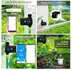 Garden Hose Irrigation Controller, App Controlled Water Timer with Rain Delay, Auto & Manual Watering, Waterproof Outdoor Sprinkler System, Black - Image 4