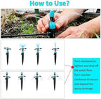 Drip Irrigation Kit Above Ground Irrigation System with 3 Watering Modes，Simple Watering Equipment for Potted Plants Farm Nurseries Vegetable(27m/90ft) - Image 3