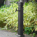 304 Stainless Steel Garden Water Column, Freestanding Hose Stand with Full Copper Faucet, Outdoor Water Feature for Gardening and Landscape by Unknown