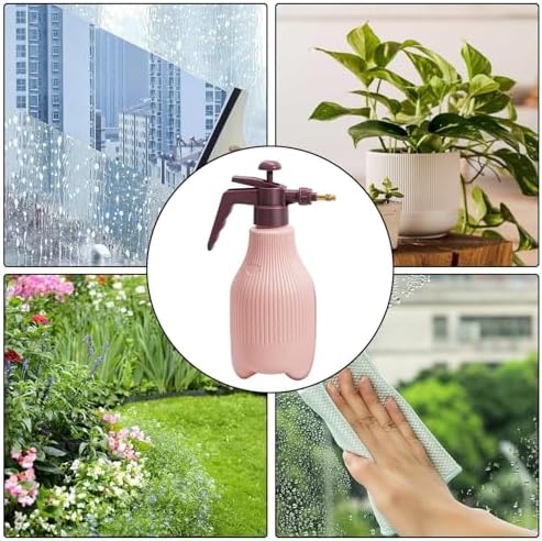 Watering Can Flower Plant Spray Bottle for Plants Mister Spray Bottle Water SprayerPressure Sprayer Bottle for Yard Garden Watering Tool(Pink) - Image 4