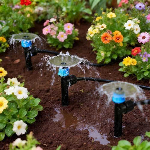 100PCS Push-to-Fit 1/4 Inch Adjustable Drip Irrigation Emitters - Image 6