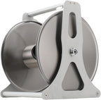 1/2in Stainless Steel Garden Hose Holder Kit, Wall Mounted Garden Hose Reel 50m Capacity Water Hose Storage Rack With 360° Rotatable Handle For Home Garden Lawn #002 - Image 4