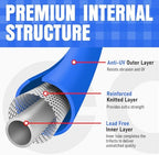 Heavy Duty Garden Hose 75 ft, Non-Expanding Flexible Water Hose, Kink Resistant Lightweight Hybrid Hose, Leakproof Hose Male to Female Fittings - Image 4