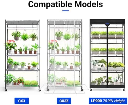 Barrina Indoor Greenhouse Tent, 36.2×14.6×78.7IN, EVA Plant Stand Cover - Image 3